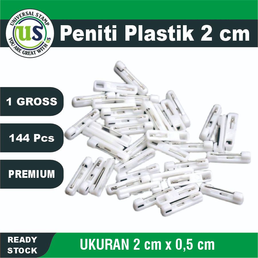 

2 CM PENITI PLASTIK PAPAN NAMA NAME TAG /GROSS