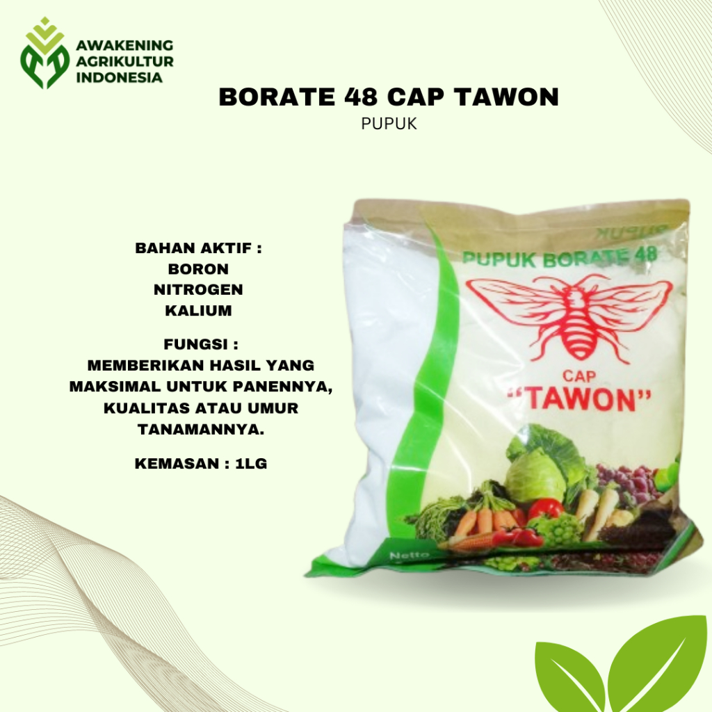 PUPUK BORATE 48 1KG CAP TAWON BORON