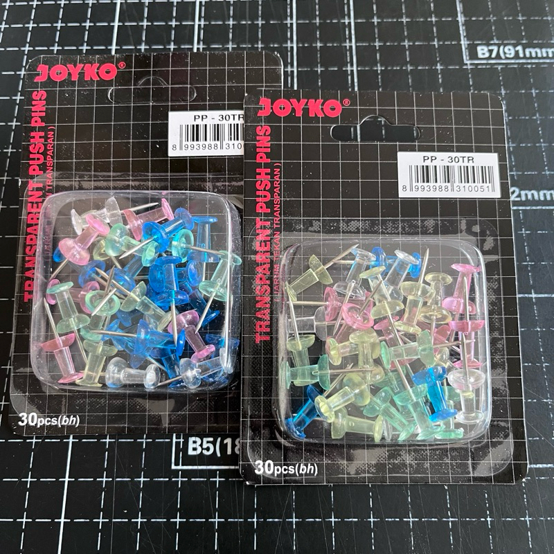 

Push Pin Transparent Joyko PP-30TR