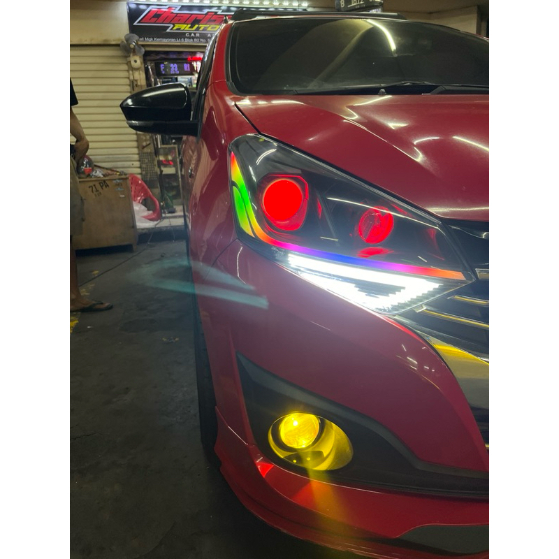 lampu agya 1.2 new custom headlamp mobil agya baru