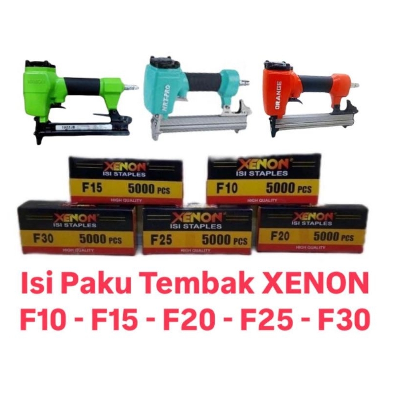 

isi staples mesin paku tembak xenon f10 f15 f20 f25 f30