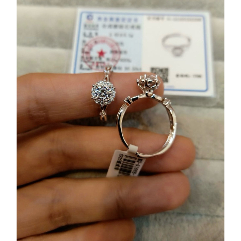 Cincin S925 Berlian Moissanite