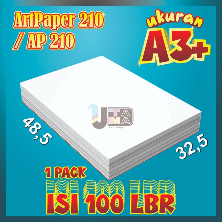 

Kertas Art Paper 210 gsm A3 isi 100/200 lembar / Art Paper A3 210 gsm