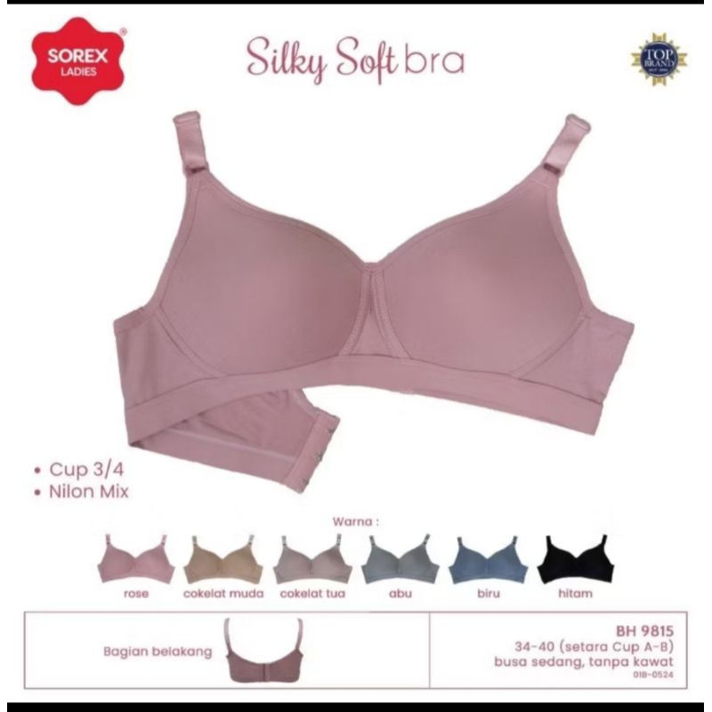 BH SOREX 9815 / BRA TANPA KAWAT SILKY SOFT