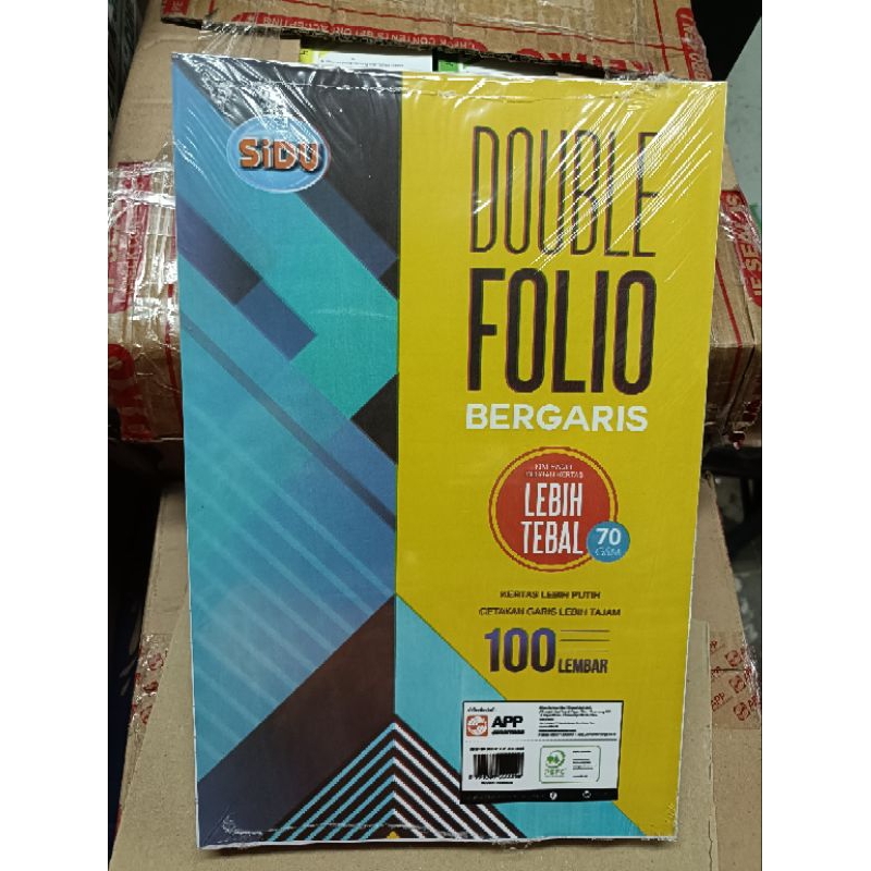 

Kertas Double Folio bergaris 100lembar sidu