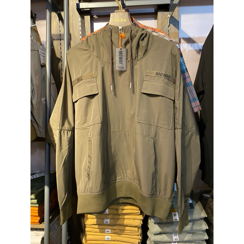 MGWAY JAKET HOODIE PRIA JAKET MGEE ORIGINAL AZUMI C002 DARK GREEN