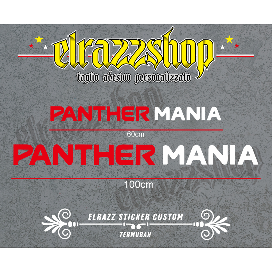 STIKER PANTHER MANIA MOBIL TRUK TERMURAH