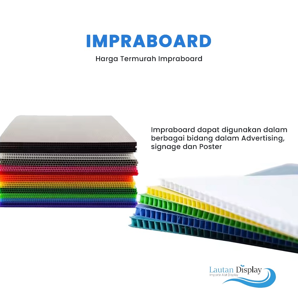 

SLM7 Impraboard Papan Impra Board Lembaran Infraboard Plastik Board Putih Tebal 5mm 60x80 50x70 cm