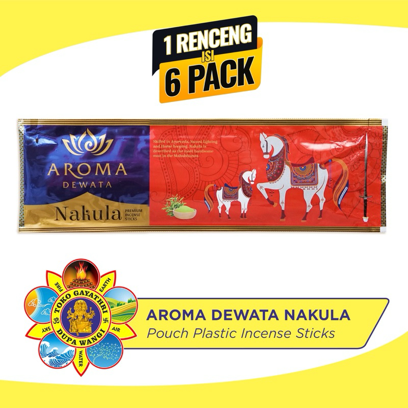 Aroma Dewata Dupa India Aromaterapi Pouch Plastic - Nakula 35 Sticks