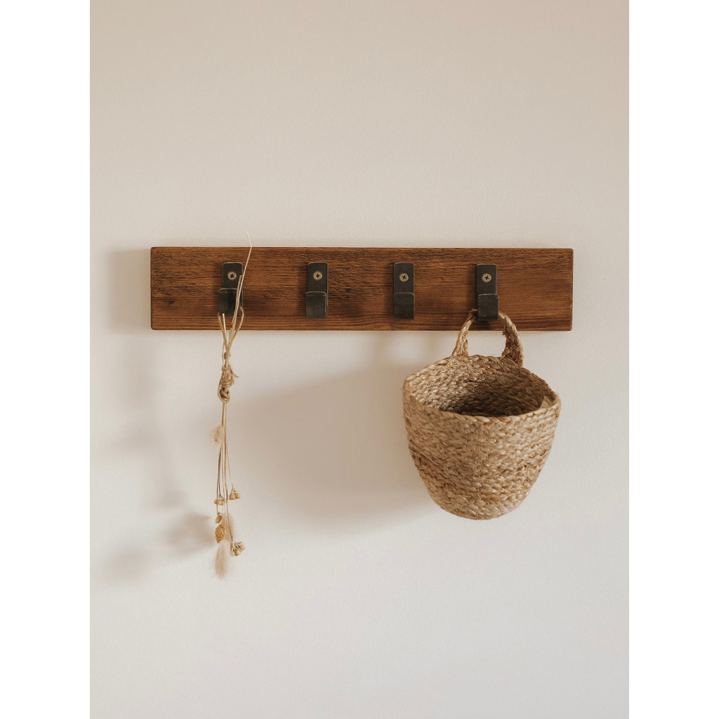 kapstook hook besi kayu / gantungan baju / gantungan kunci