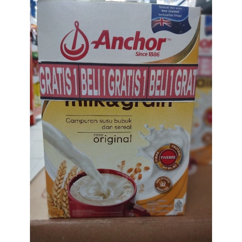 

Anchor milk & grain 175gr Beli 1 Gratis 1 (exp februari 2025)