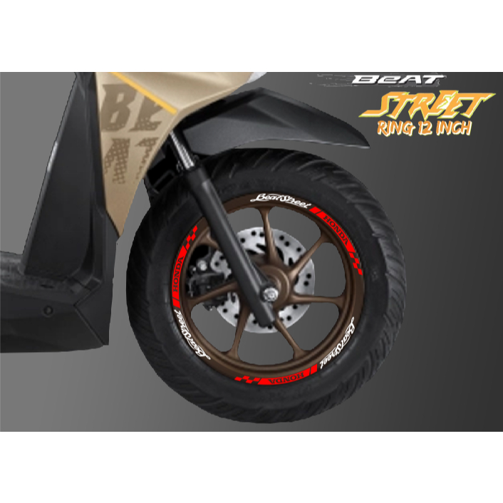Stiker Velg Beat Street New 2024 RING 12 Inch