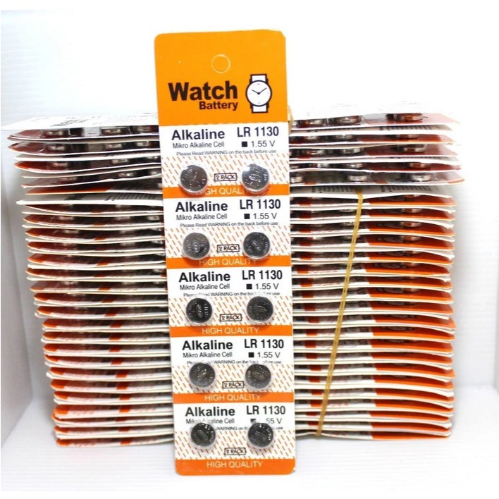 Baterai LR1130 /AG10 / SR54 Baterai Kancing Jam Tangan Kalkulator isi 10 biji