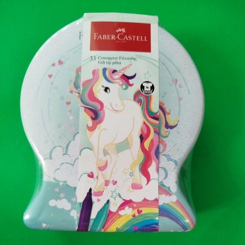 

faber Castell Connector Pen Unicorn Tin Case 33 Colour