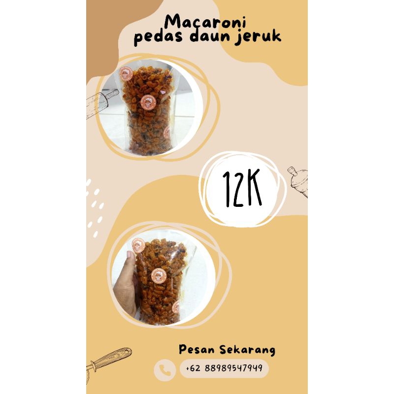 

Makaroni pedas daun jeruk