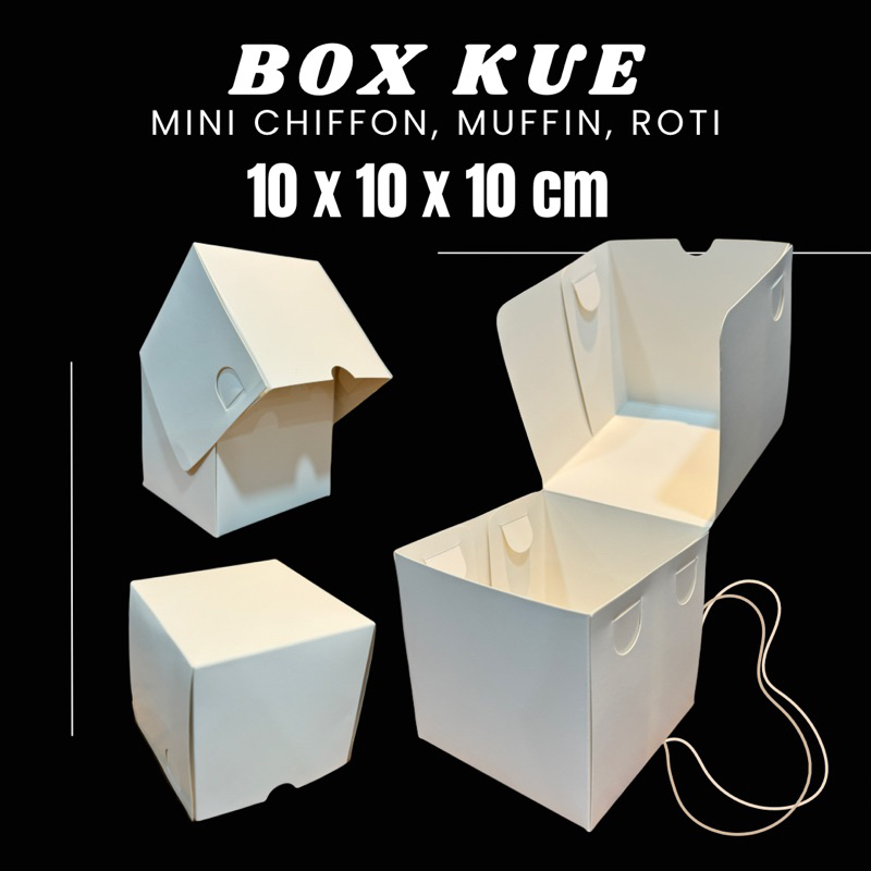 

Dus Kotak Kue, Mini Chiffon, Muffin 10x10x10cm