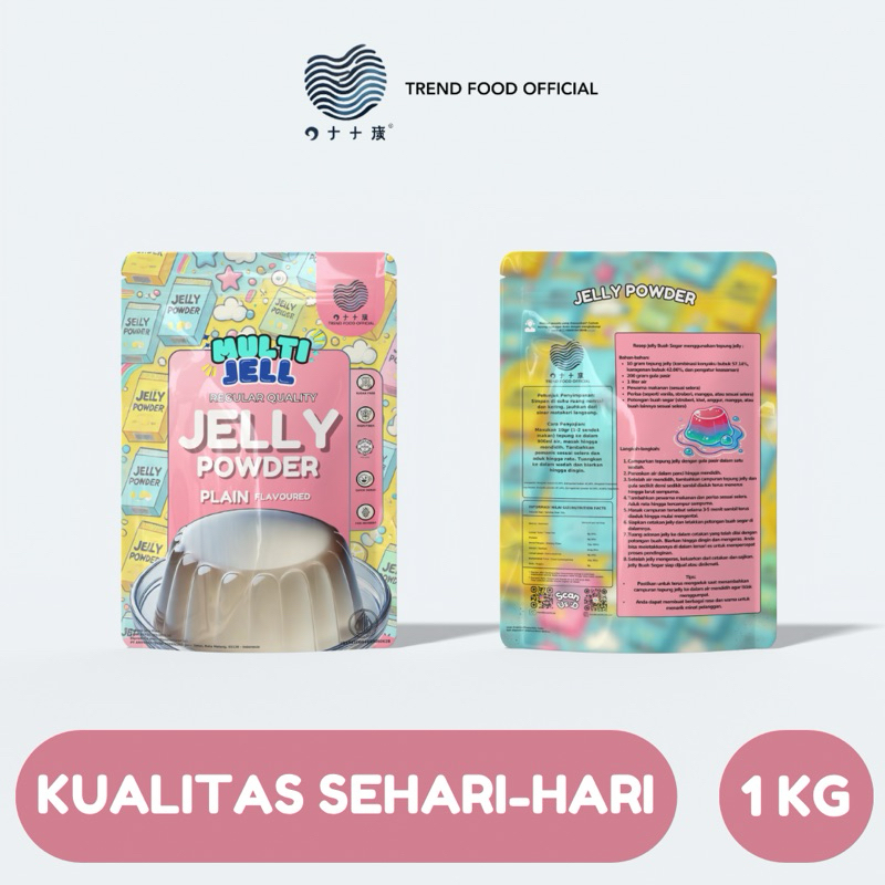 

TrendFood Official Standard Jelly Powder 1KG, Tepung jelly standar