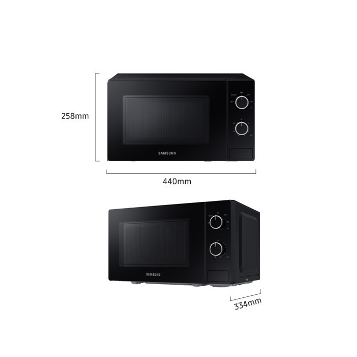 MICROWAVE SAMSUNG Samsung MS20A3010AL /SE MW3000AM Microwave Oven Solo Glass Door 20L