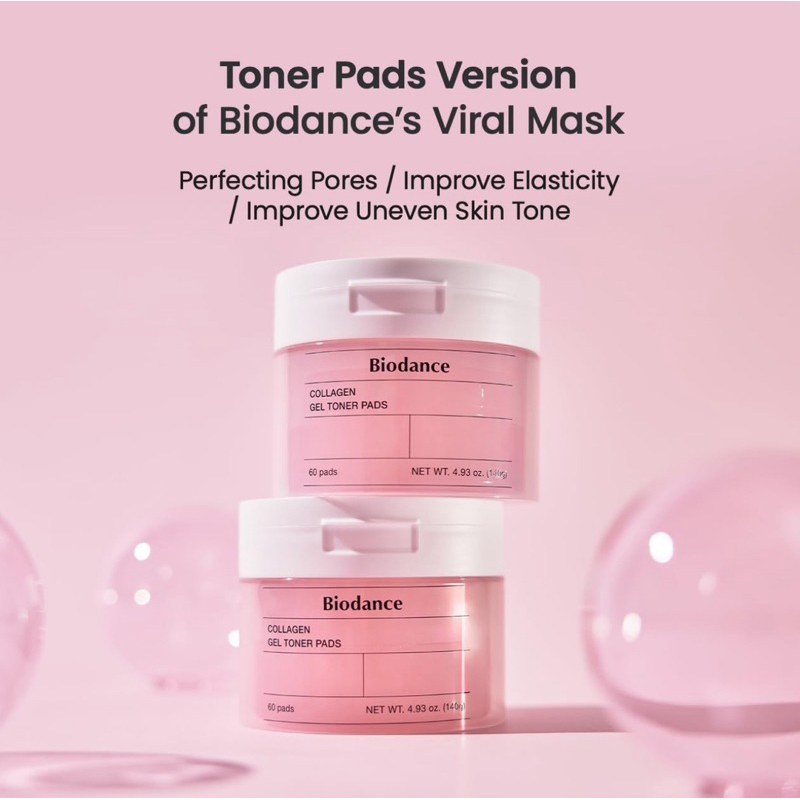 [BPOM] BIODANCE COLLAGEN GEL TONER PADS