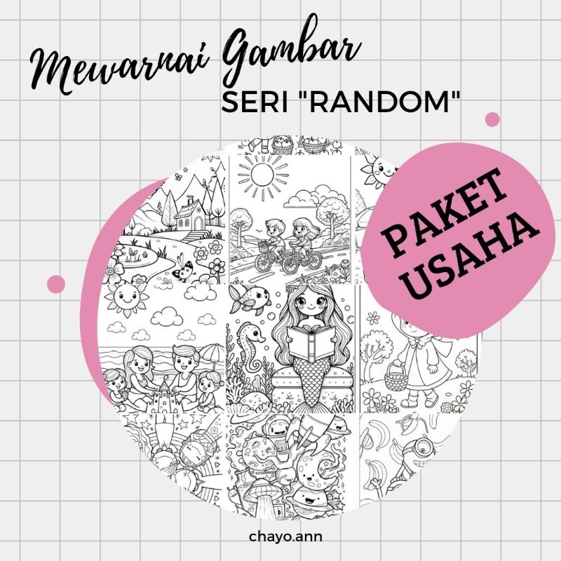 

(PAKET USAHA) Mewarnai Gambar "Seri Random