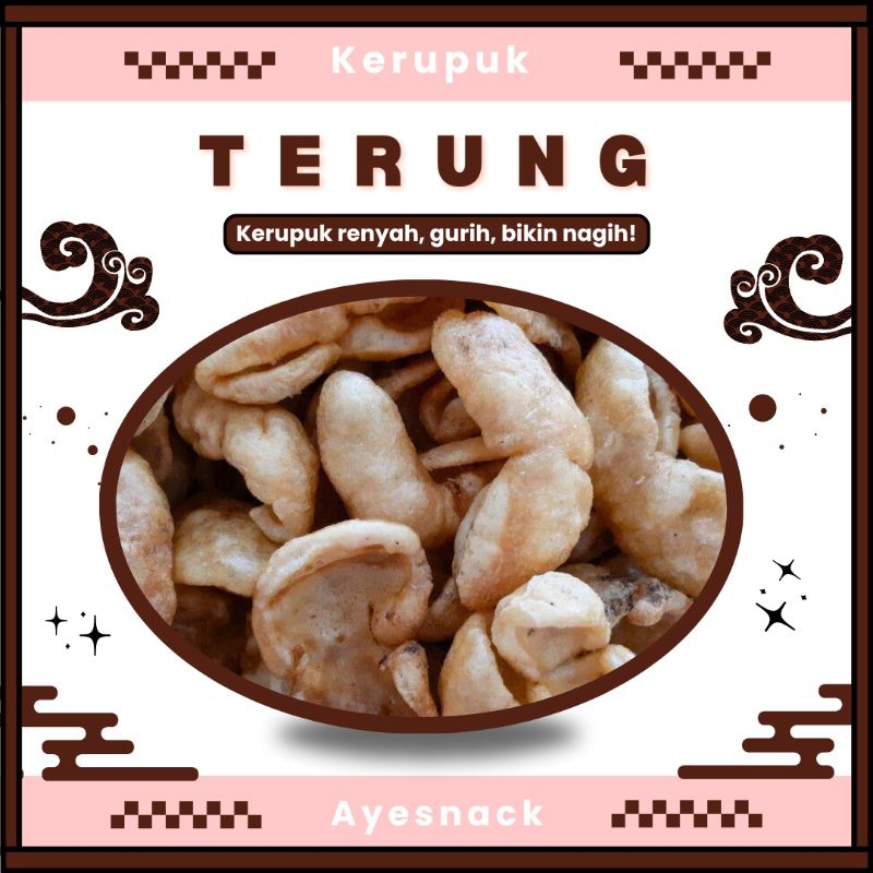 

Kerupuk terung/kerupuk laut/hasil laut/oleh-oleh khas Kenjeran/100 gram