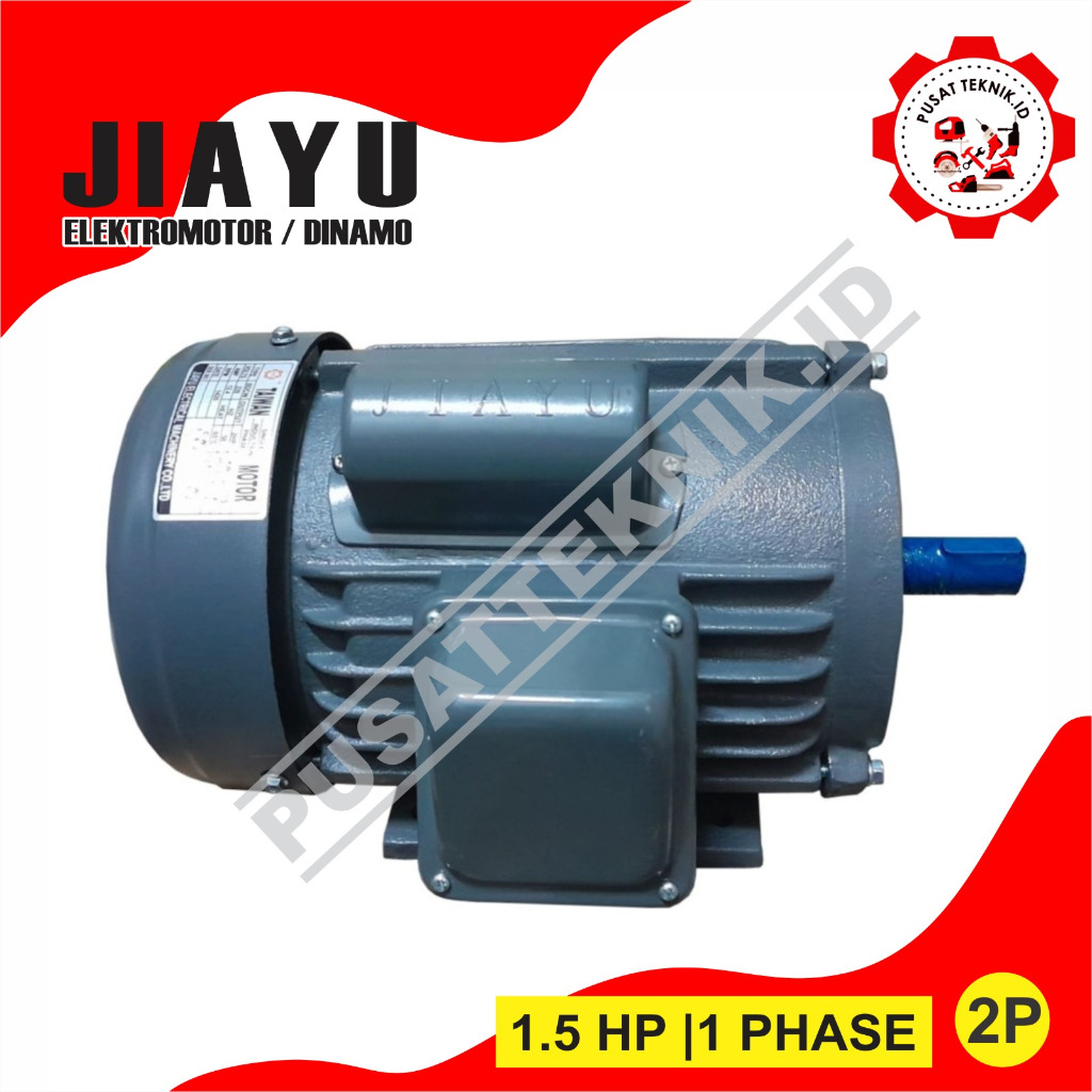 DINAMO JIAYU 1.5HP 2P 1PHASE ELEKTRO MOTOR 1.5HP 2800RPM JIAYU