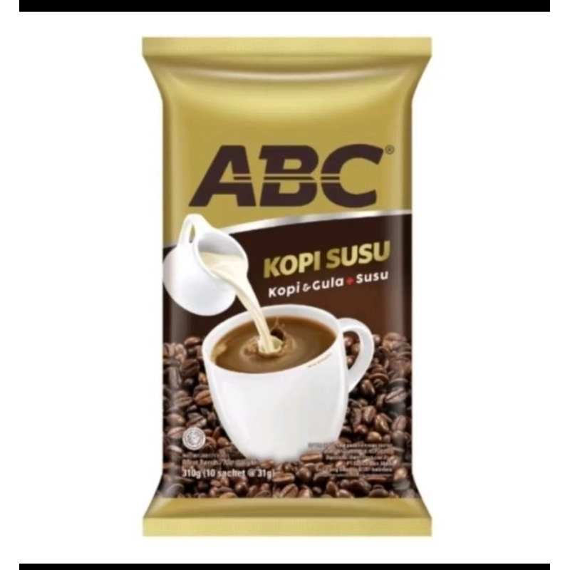 

ABC kopi susu (10sachet x 31gr)