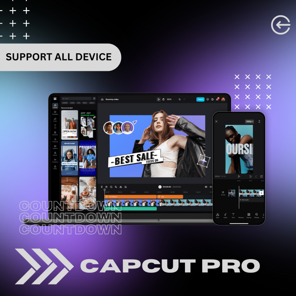 Capcut Pro 1 Tahun Bergaransi - Capcut Premium Sendiri Android Ios - KP081024