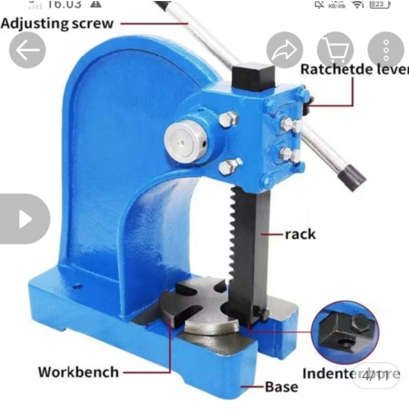 alat press arbor 1ton mesin press arbor alat press manual