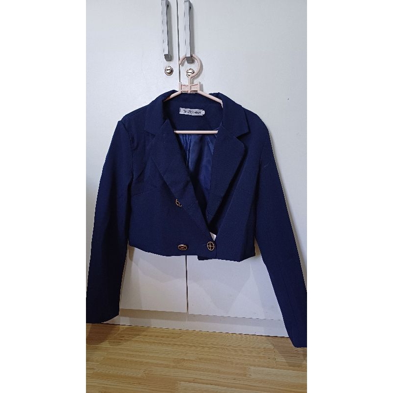 CROP blazer Tweed jaket Jeans denim premium preloved