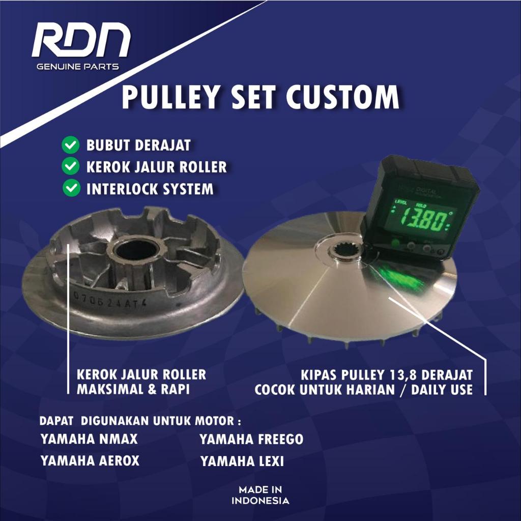 Pulley Set Custom NMAX 2DP Original RDN