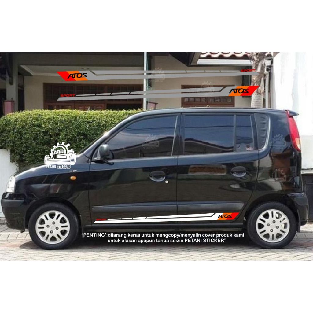 sticker atoz stiker hyundai atoz list cutting minimalist stiker stripe body mobil hyundai atoz
