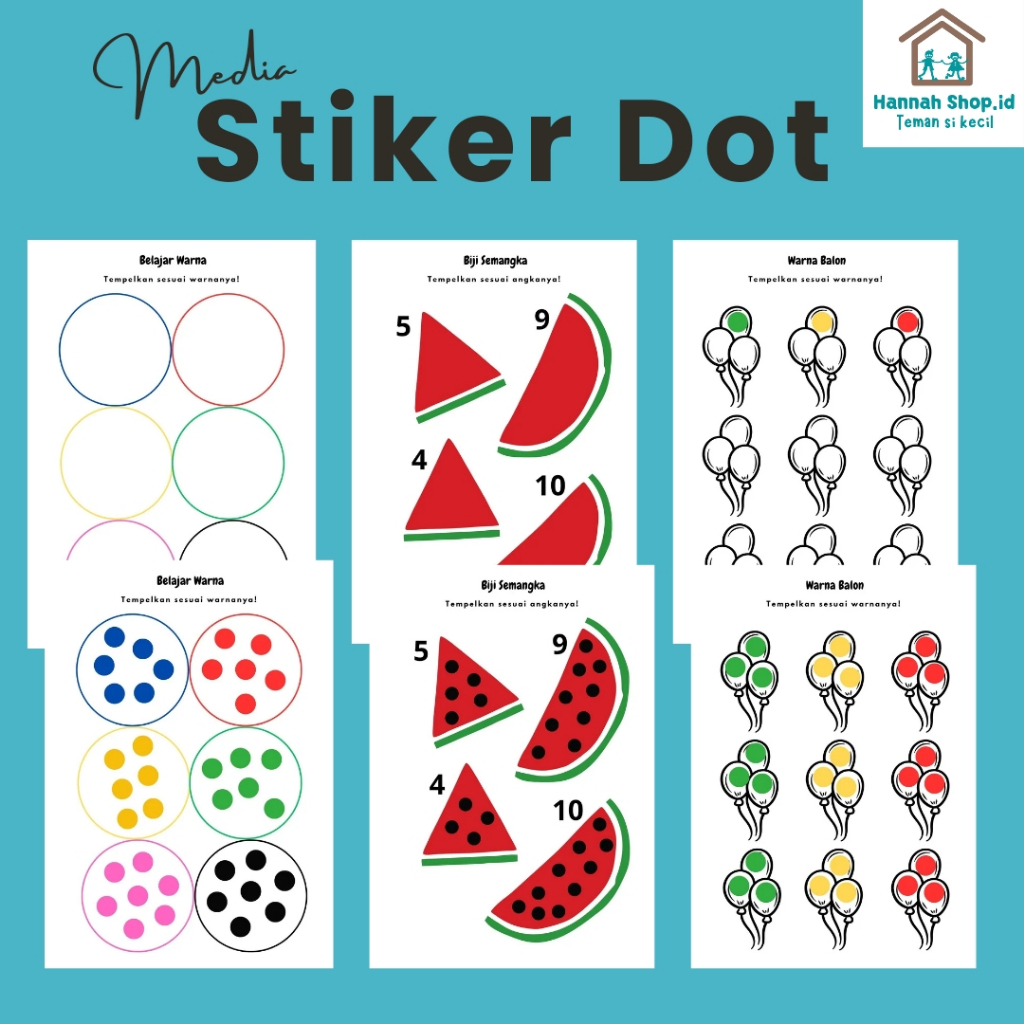 

LEMBAR MENEMPEL Stiker Dot & Kertas Lipat | Mainan Edukasi Untuk Anak | DIY Dot Activity