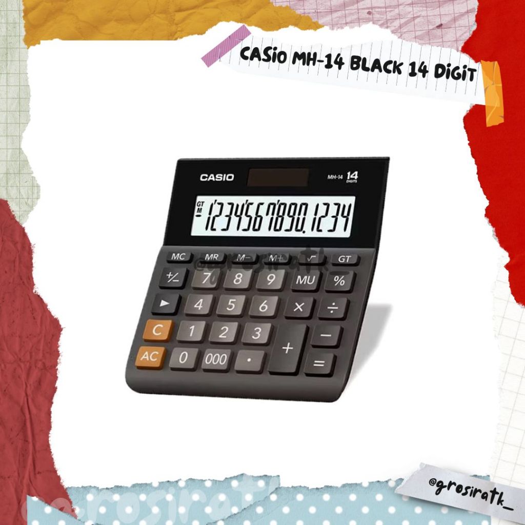 

Casio Calculator MH-14 Black 14 Digit