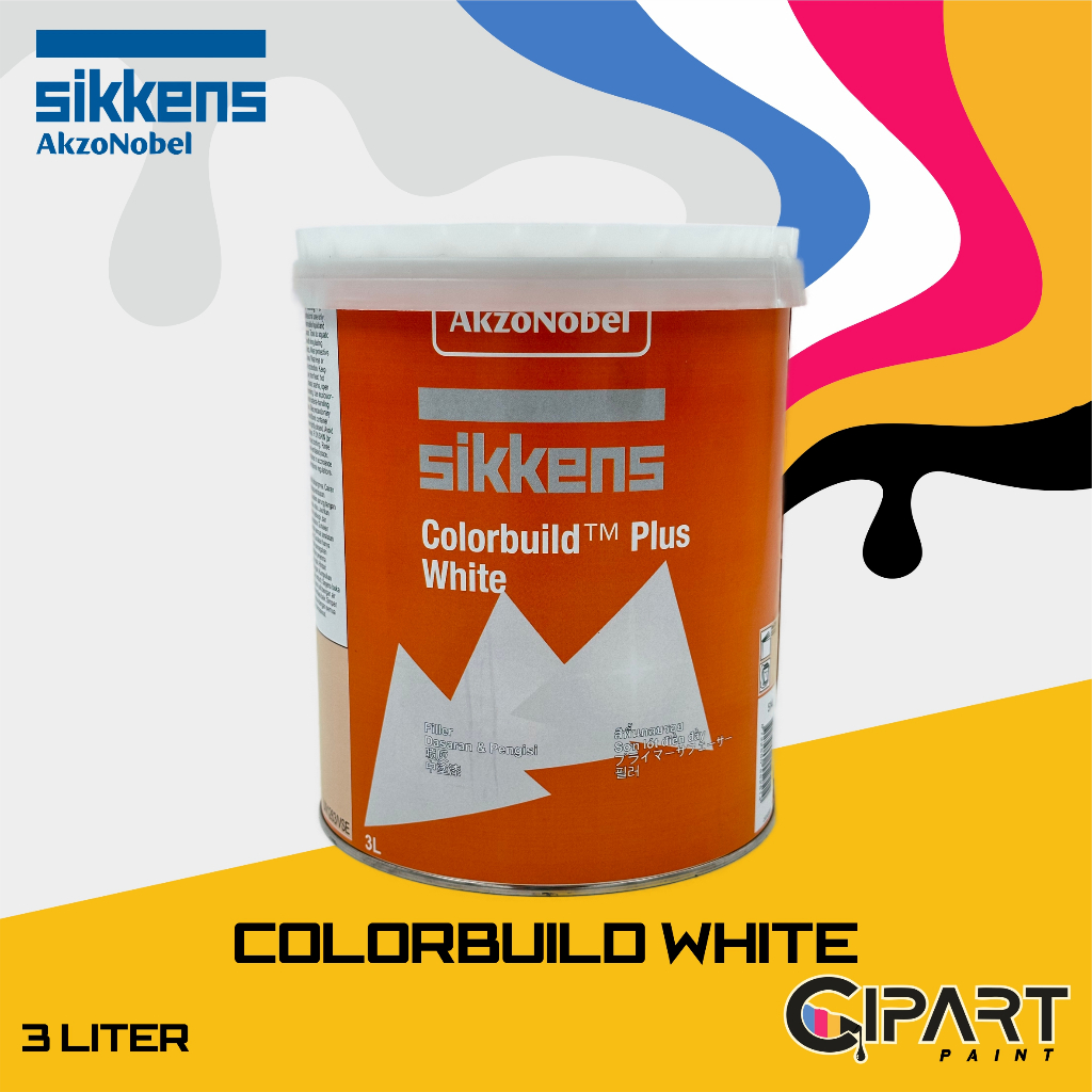 Sikkens Colorbuild Plus White 3L - Primer Cat Mobil untuk Hasil Finishing Sempurna dan Tahan Lama