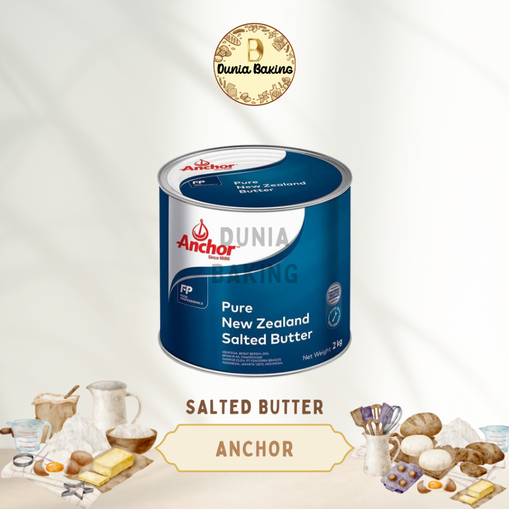 

PROMO!! Anchor Salted Butter 2kg | - Mentega Asin New Zealand 2kg