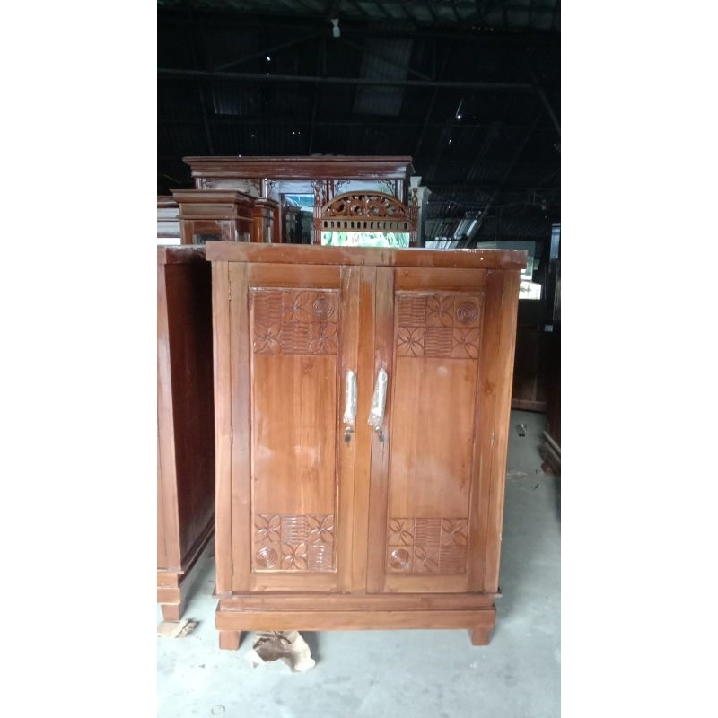 Lemari Pakaian Anak Kayu Jati/trinityjayafurniture