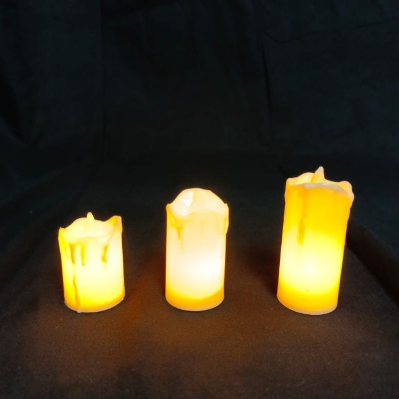 Lilin elektrik LED premium hias korea aesthetic lilin natal lilin altar lampu tidur korea model melt