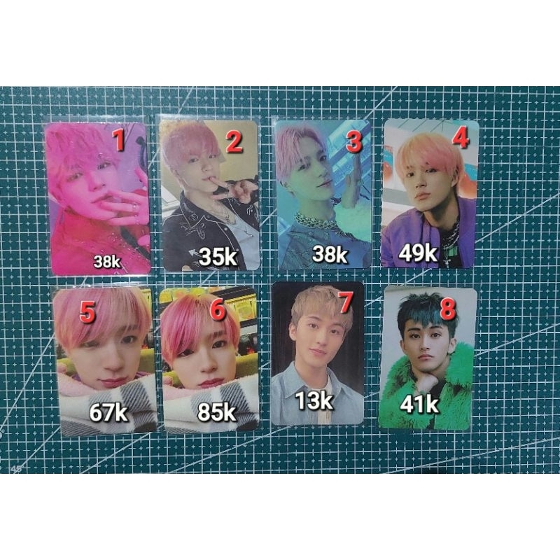 official photocard nct dream glimo glitch mode jeno selimut pendant keyring scratch glitch mark sm s