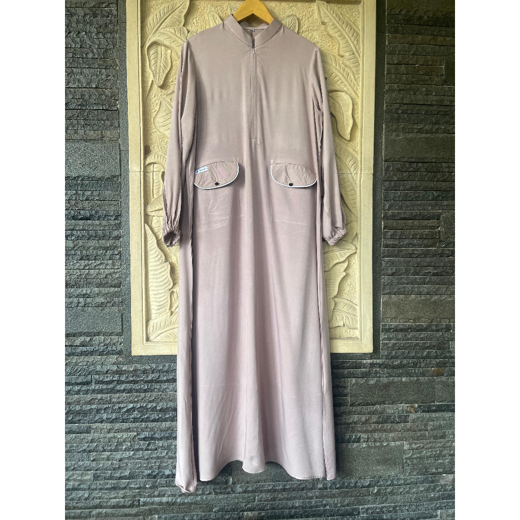 Abaya Alesha Basic Dress Muslimah Sagara Twill