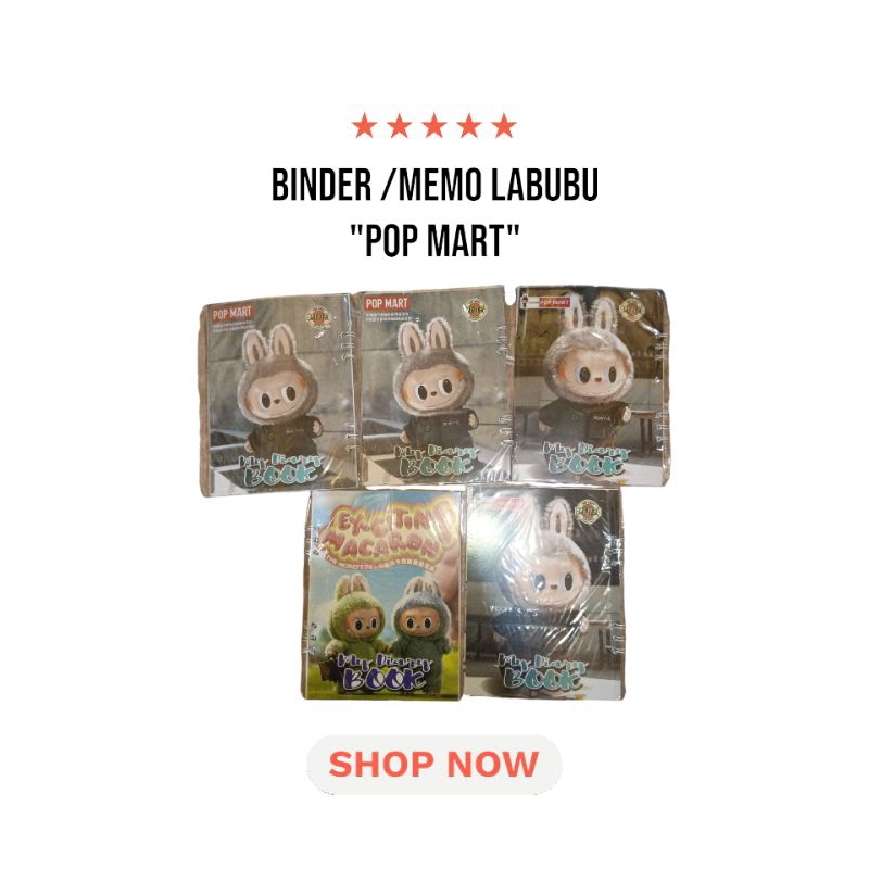 

[SALE 10.10 ] Memo Binder Labubu Edisi Pop Mart Termurah