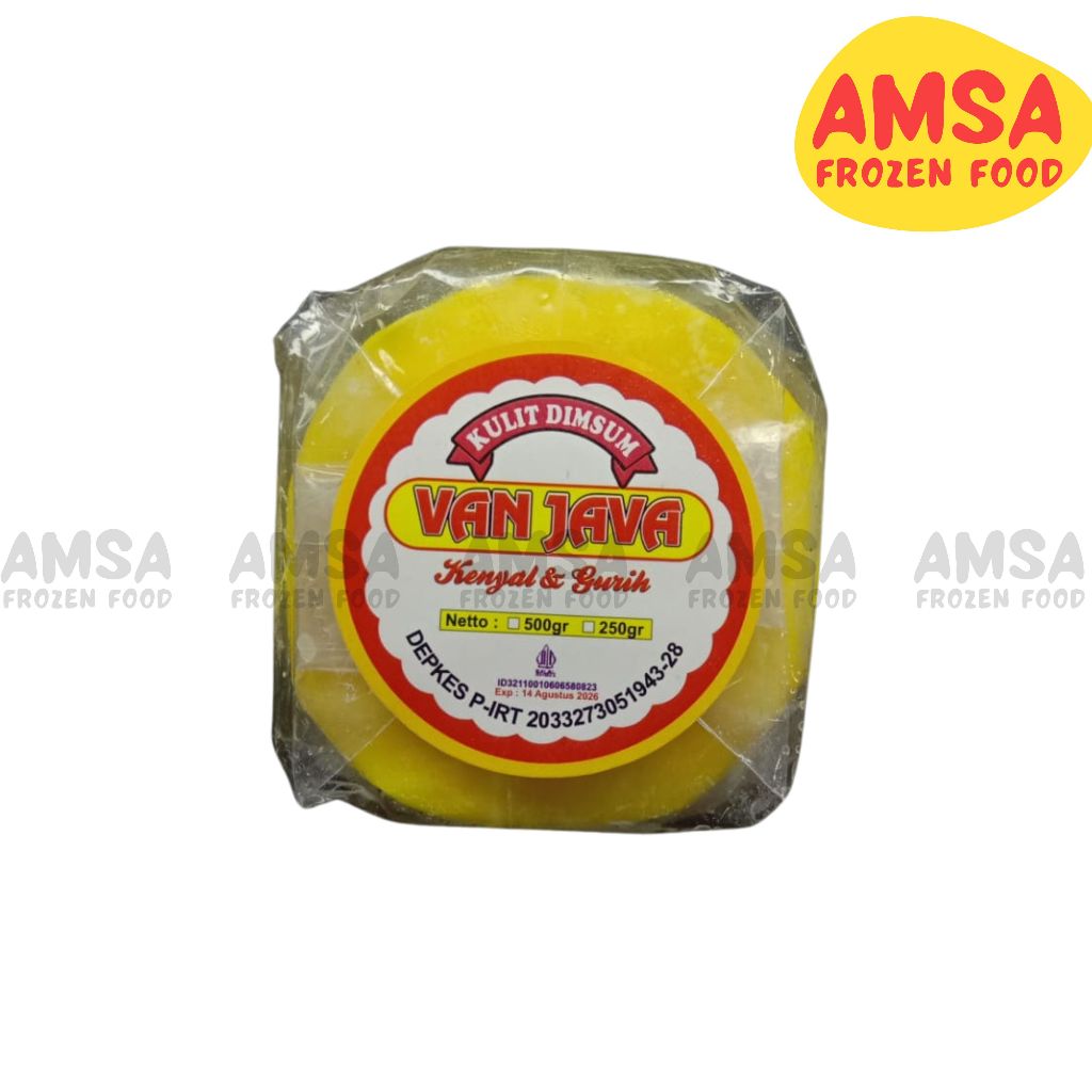 

KULIT DIMSUM VAN JAVA 7 CM KUNING 500 GRAM
