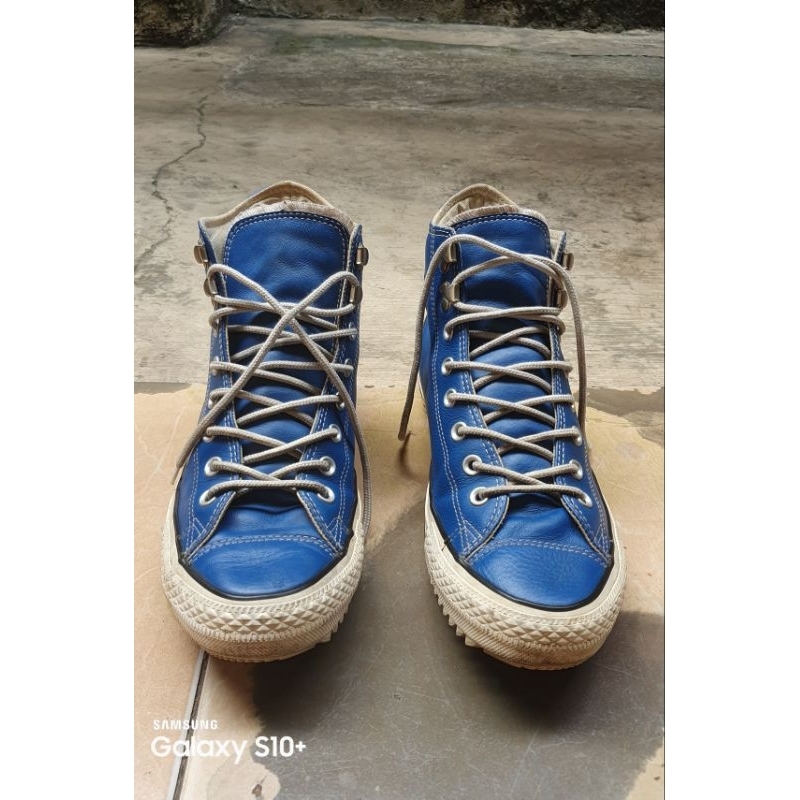 Converse hi city hiker blue leather