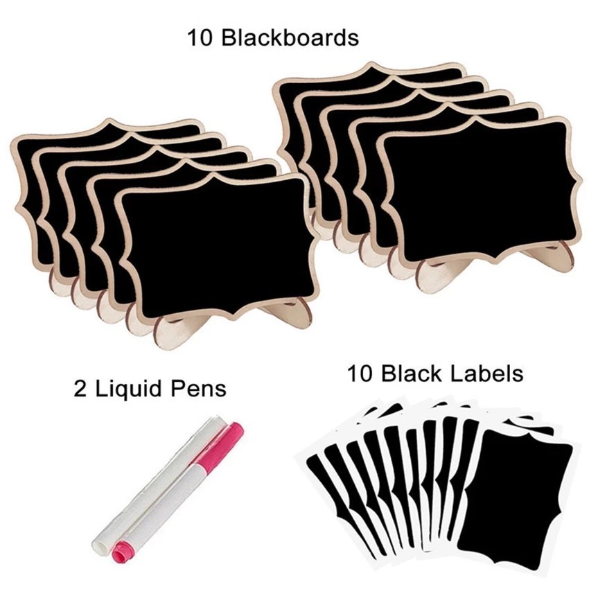 

Ndevansss - Mini Chalkboard Papan Kapur Menu Cafe / Reserved 10Pcs + 2 Pena