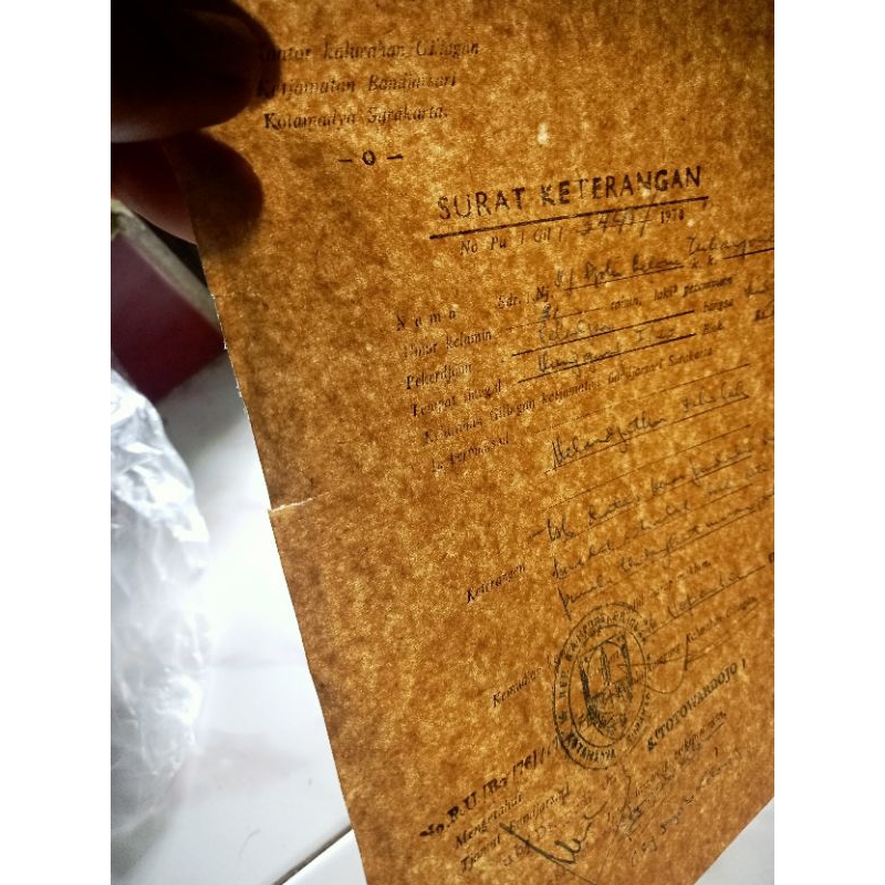 surat keterangan melanjutkan sekolah tahun 1790