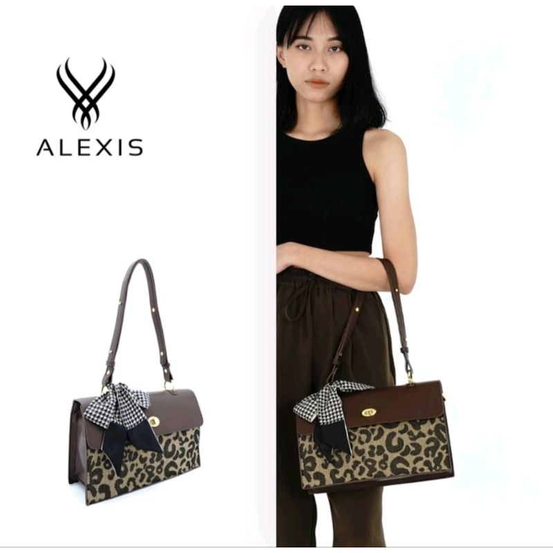 Alexis Import Tas Slempang Sholder Bag Tote Bag Tas Leopard