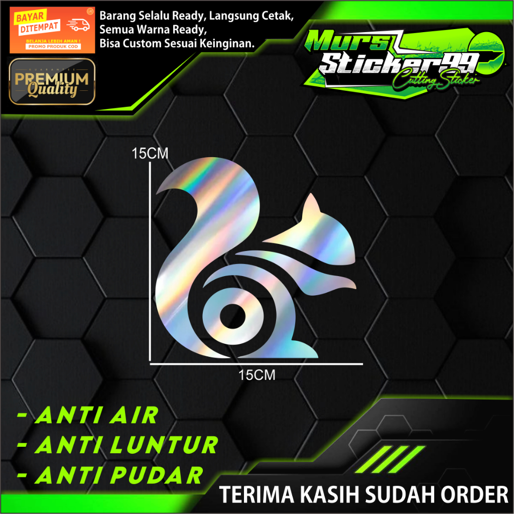 Sticker Cutting UC BROWSER Cocok Untuk Motor Dan Mobil