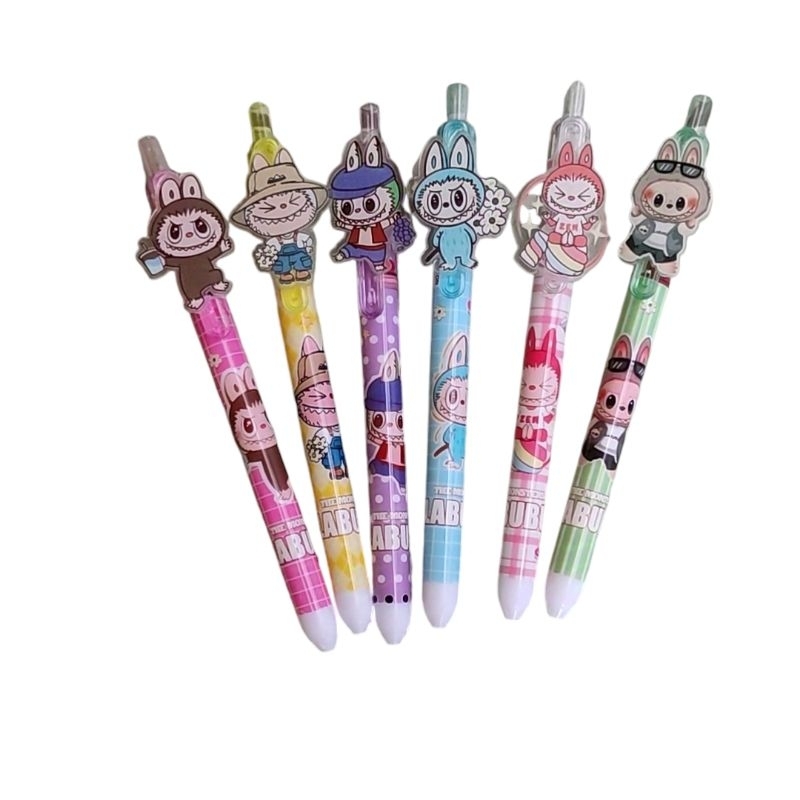 

[6pcs] Pulpen/Bolpen Labubu Pen Mekanik Karakter Labubu 0.5 mm Terbaru