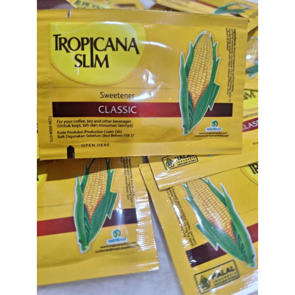 

TROPICANA SLIM sweetener classic sachet 2,5g