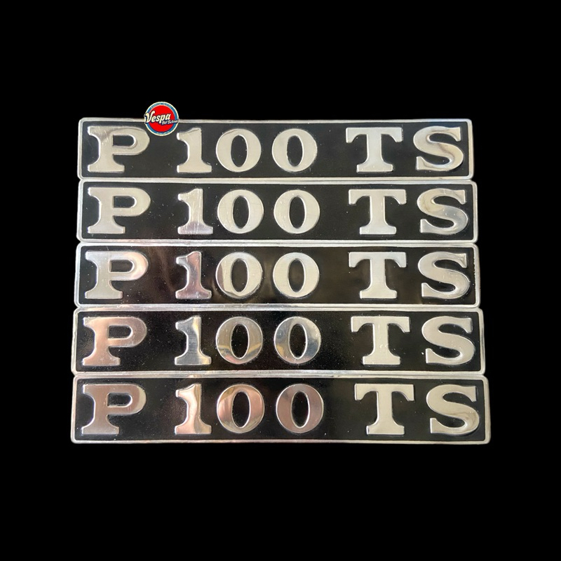 Emblem Stiker Tepong Samping NOS Vespa PTS 100 P100TS Smallframe